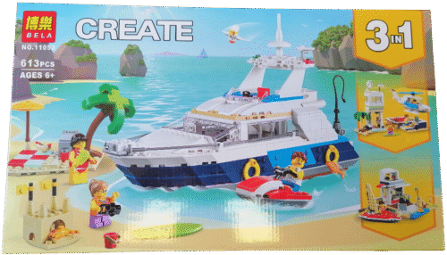Lego Bela Crate Sea adventures 3 In 1 11053